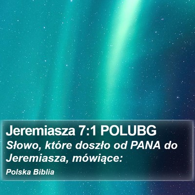 Jeremiasza 7:1 POLUBG Bible Verse Image