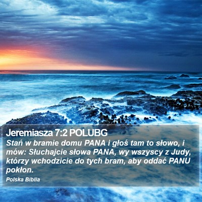 Jeremiasza 7:2 POLUBG Bible Verse Image
