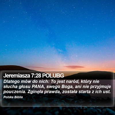 Jeremiasza 7:28 POLUBG Bible Verse Image