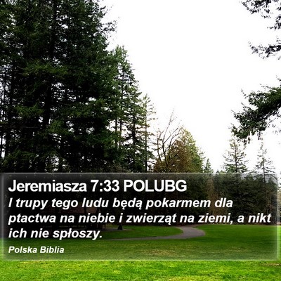 Jeremiasza 7:33 POLUBG Bible Verse Image