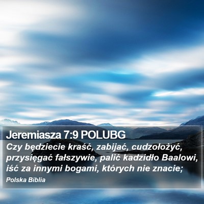 Jeremiasza 7:9 POLUBG Bible Verse Image