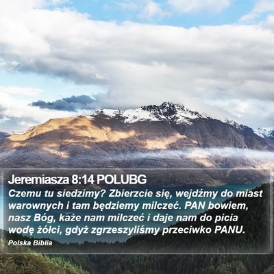 Jeremiasza 8:14 POLUBG Bible Verse Image