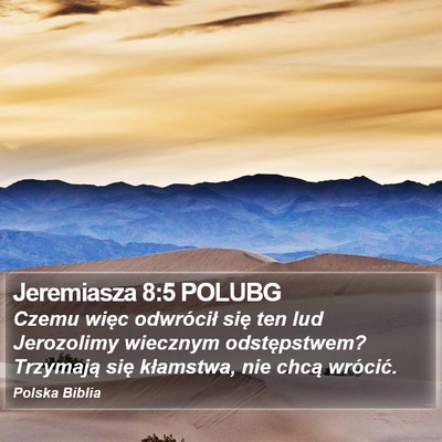 Jeremiasza 8:5 POLUBG Bible Verse Image