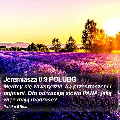 Jeremiasza 8:9 POLUBG Bible Verse Image
