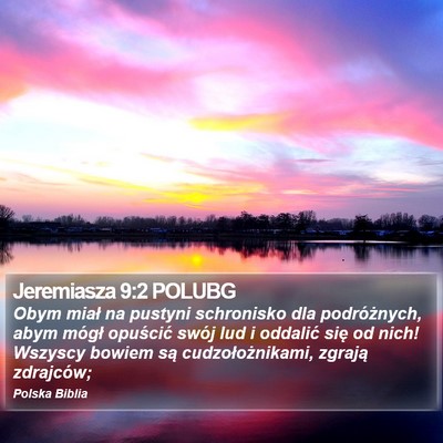 Jeremiasza 9:2 POLUBG Bible Verse Image