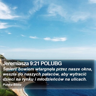Jeremiasza 9:21 POLUBG Bible Verse Image