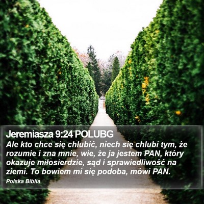 Jeremiasza 9:24 POLUBG Bible Verse Image