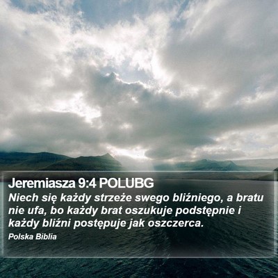 Jeremiasza 9:4 POLUBG Bible Verse Image