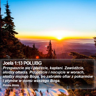 Joela 1:13 POLUBG Bible Verse Image