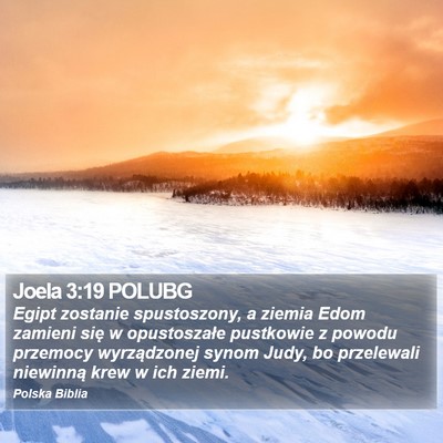Joela 3:19 POLUBG Bible Verse Image