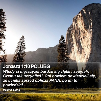 Jonasza 1:10 POLUBG Bible Verse Image