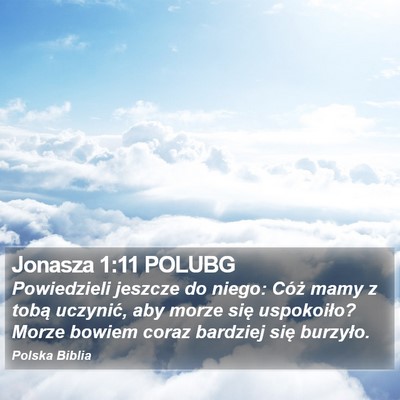 Jonasza 1:11 POLUBG Bible Verse Image