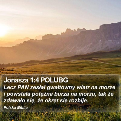 Jonasza 1:4 POLUBG Bible Verse Image