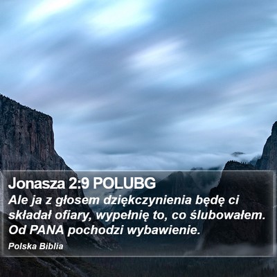 Jonasza 2:9 POLUBG Bible Verse Image