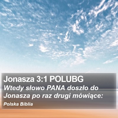 Jonasza 3:1 POLUBG Bible Verse Image