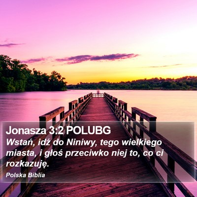 Jonasza 3:2 POLUBG Bible Verse Image