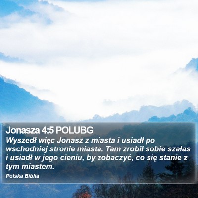 Jonasza 4:5 POLUBG Bible Verse Image