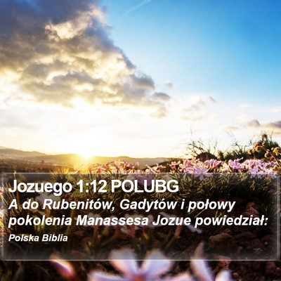 Jozuego 1:12 POLUBG Bible Verse Image