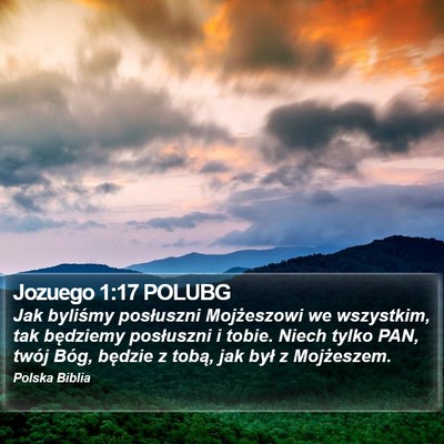 Jozuego 1:17 POLUBG Bible Verse Image