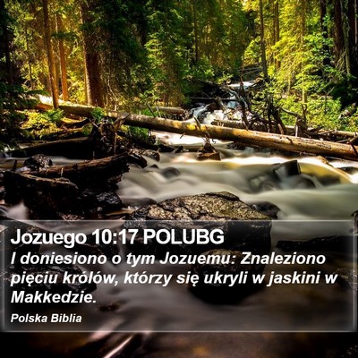 Jozuego 10:17 POLUBG Bible Verse Image