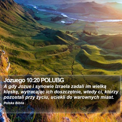 Jozuego 10:20 POLUBG Bible Verse Image