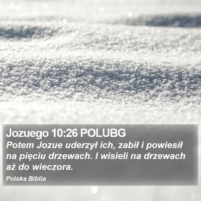 Jozuego 10:26 POLUBG Bible Verse Image