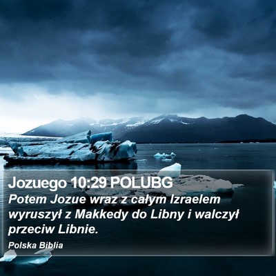 Jozuego 10:29 POLUBG Bible Verse Image