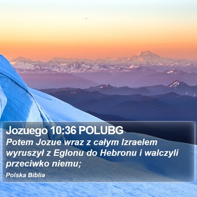 Jozuego 10:36 POLUBG Bible Verse Image