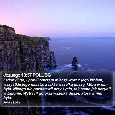 Jozuego 10:37 POLUBG Bible Verse Image