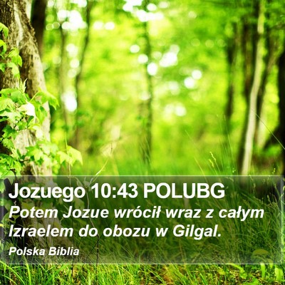 Jozuego 10:43 POLUBG Bible Verse Image