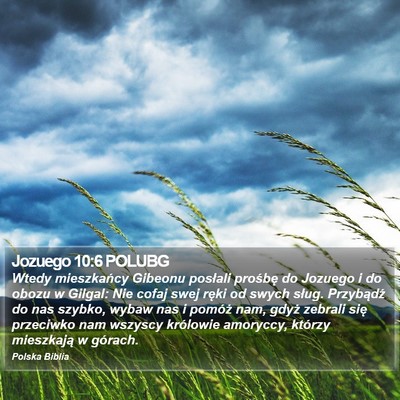 Jozuego 10:6 POLUBG Bible Verse Image