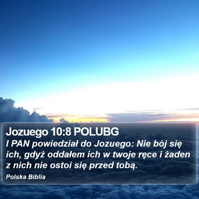 Jozuego 10:8 POLUBG Bible Verse Image