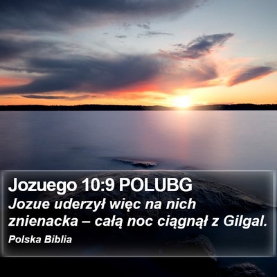 Jozuego 10:9 POLUBG Bible Verse Image