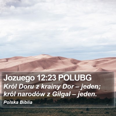 Jozuego 12:23 POLUBG Bible Verse Image