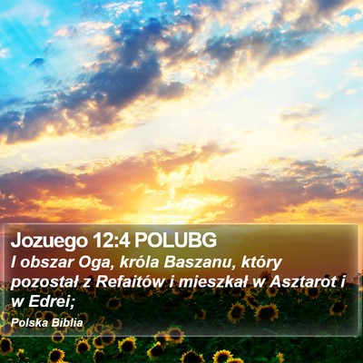 Jozuego 12:4 POLUBG Bible Verse Image