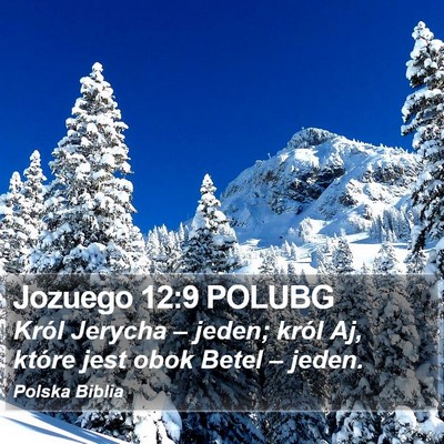 Jozuego 12:9 POLUBG Bible Verse Image