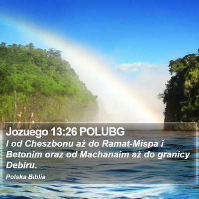 Jozuego 13:26 POLUBG Bible Verse Image