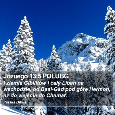 Jozuego 13:5 POLUBG Bible Verse Image