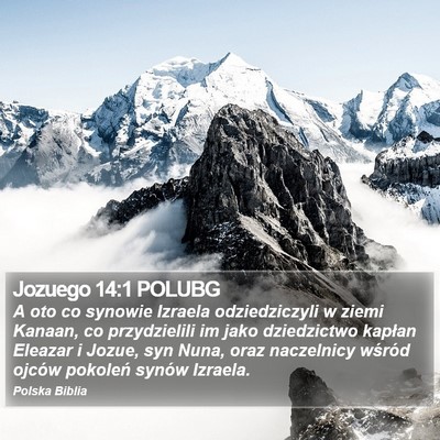 Jozuego 14:1 POLUBG Bible Verse Image
