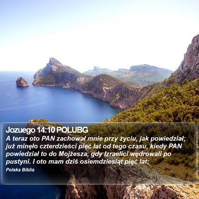 Jozuego 14:10 POLUBG Bible Verse Image