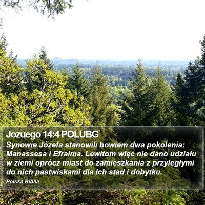Jozuego 14:4 POLUBG Bible Verse Image