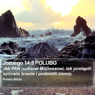 Jozuego 14:5 POLUBG Bible Verse Image