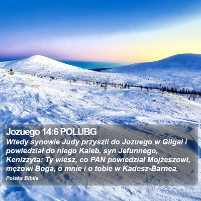 Jozuego 14:6 POLUBG Bible Verse Image