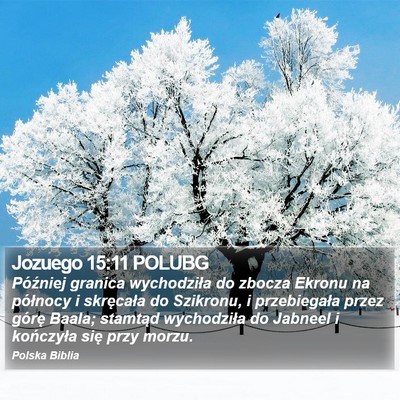 Jozuego 15:11 POLUBG Bible Verse Image