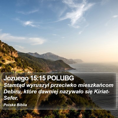 Jozuego 15:15 POLUBG Bible Verse Image