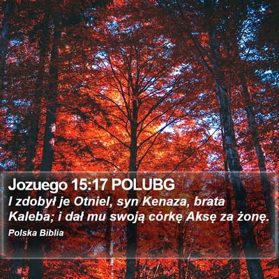 Jozuego 15:17 POLUBG Bible Verse Image