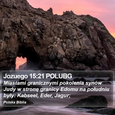 Jozuego 15:21 POLUBG Bible Verse Image