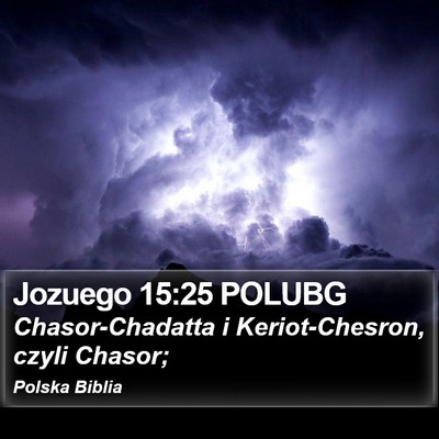 Jozuego 15:25 POLUBG Bible Verse Image