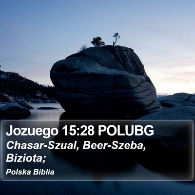 Jozuego 15:28 POLUBG Bible Verse Image