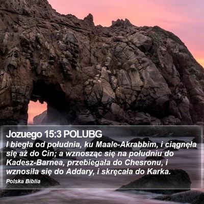 Jozuego 15:3 POLUBG Bible Verse Image